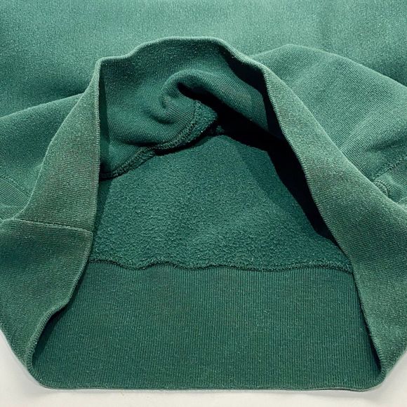 Vintage Champion Reverse Weave Sweatshirt Green 90s Spell Out Logo Men’s XL USA - Picture 8 of 14